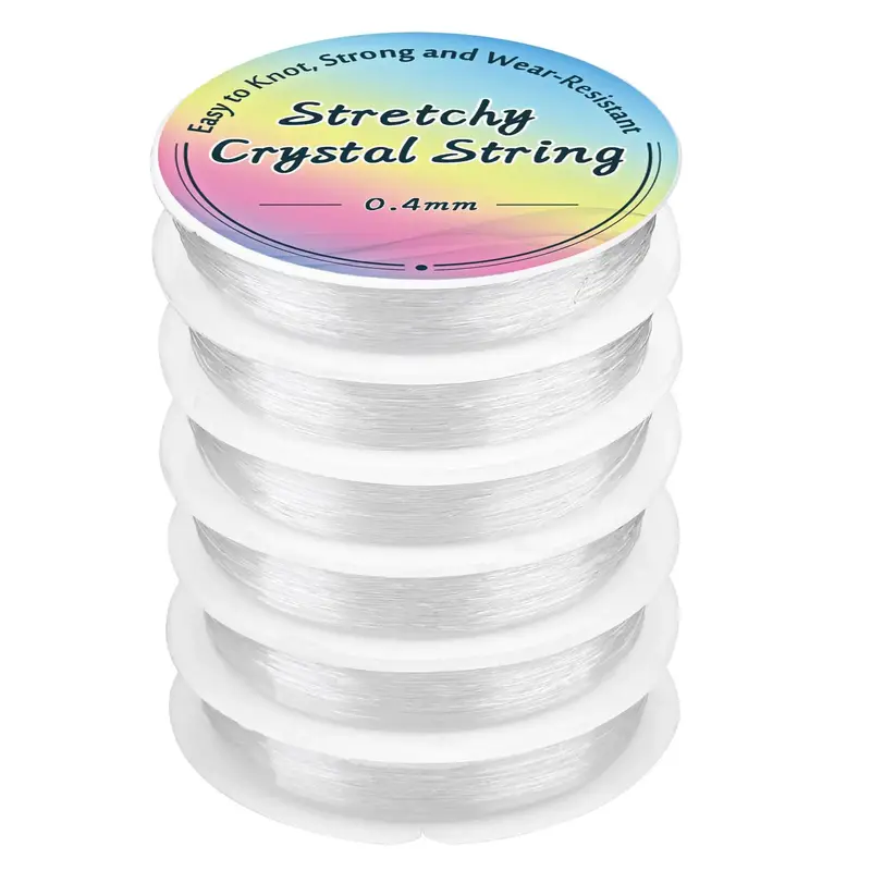 Nylon Beading Thread (6counts/set), Simple Durable Elastic Beading Thread, DIY Jewelry Making Supplies for Necklace Bracelet ...