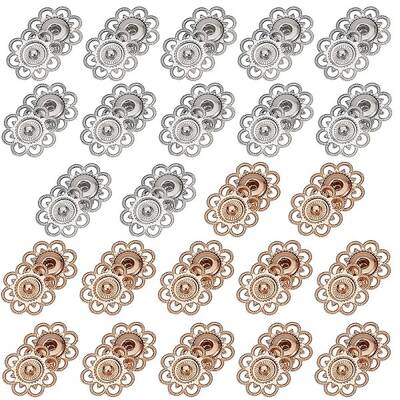24 Sets 2 Colors Alloy Snap Buttons