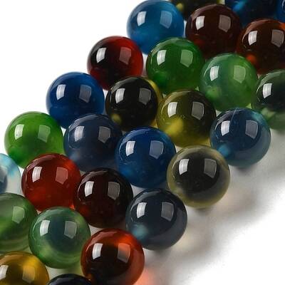 Natural Runny Agate Beads Strands