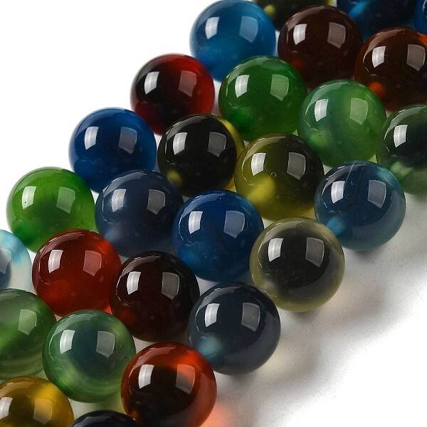 Natural Runny Agate Beads Strands