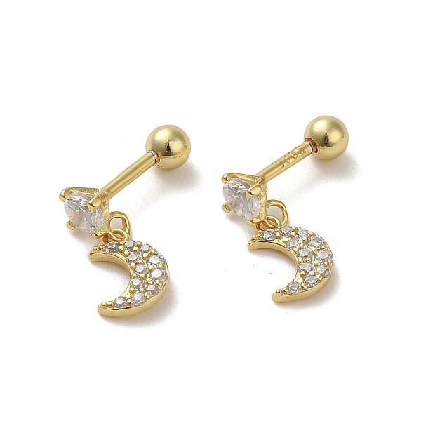 925 Sterling Silver Micro Pave Cubic Zirconia Earrings for Women