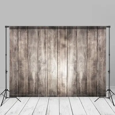 Grey Shabby Chic Vintage Wood Photo Shoot Backdrop - Aperturee