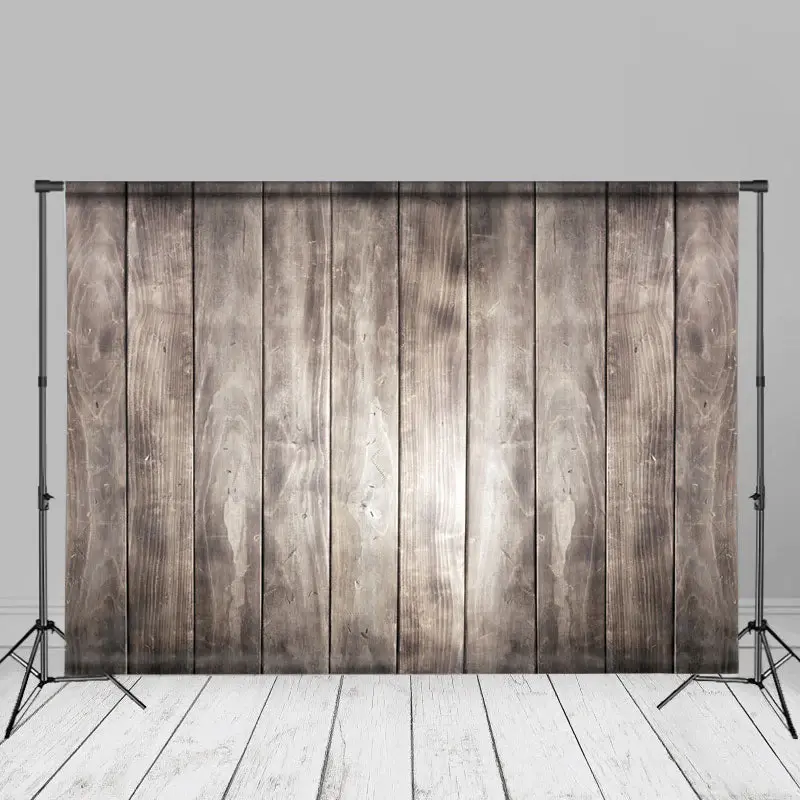Grey Shabby Chic Vintage Wood Photo Shoot Backdrop - Aperturee