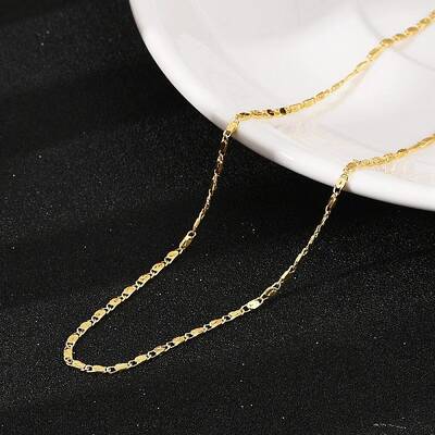 Brass Oval Link Chain Necklaces