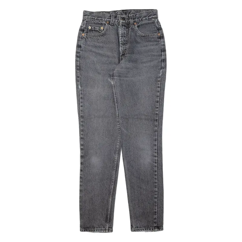 LEVI'S 737 Orange Tab Womens Jeans Grey Slim Tapered 90s W24 L30