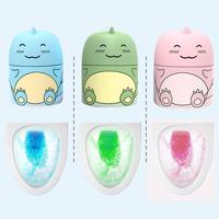 [Buy one get three]Toilet Bowl Cleaner Bottle, Cute Dinosaur-Shaped Bathroom Toilet Tank Cleaner with Ocean, Jasmine, and Pea...
