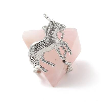 Natural Rose Quartz Pendants