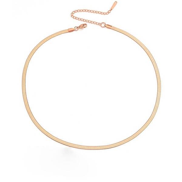 Stainless Steel Snake Bone Chain Necklaces