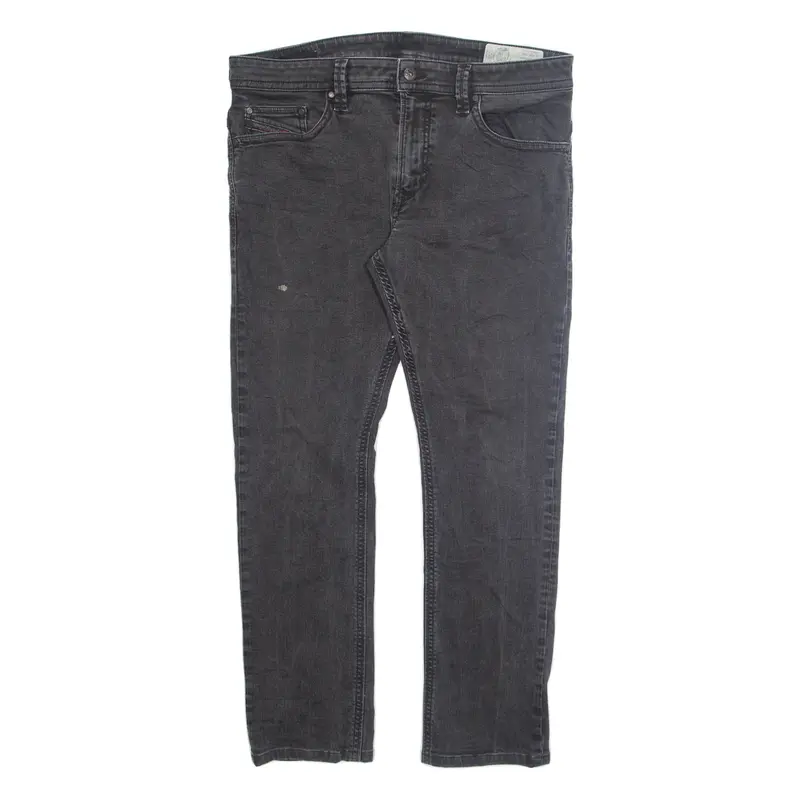 DIESEL Mens Jeans Grey Regular Tapered W34 L30
