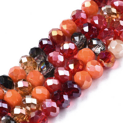 Electroplate Glass Beads Strands