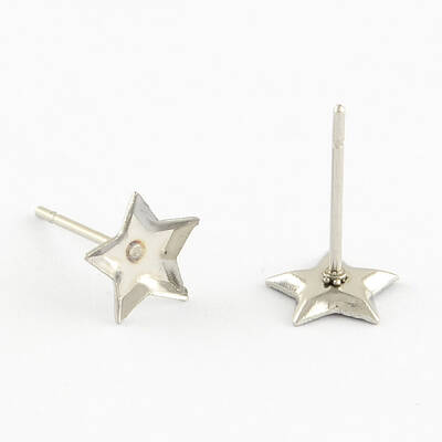 Tarnish Resistant 304 Stainless Steel Stud Earring Settings