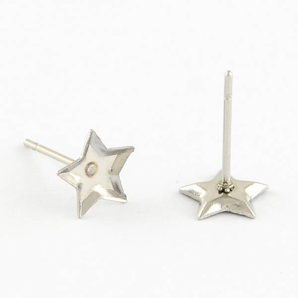 Tarnish Resistant 304 Stainless Steel Stud Earring Settings
