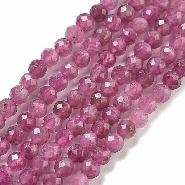 Natural Red Tourmaline Beads Strands
