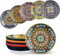 vancasso Pasta Bowls, Ceramic Salad Bowls of 6, 32 oz Large Corlorful Serving Bowls for Kitchen, Dishwasher & Microwave Safe ...