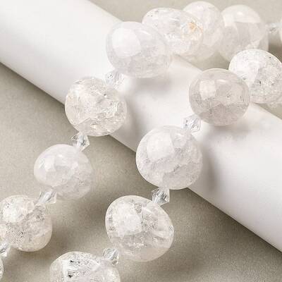 Natural Crackle Quartz Beads Strands