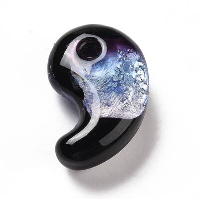 Luminous Handmade Silver Foil Lampwork Beads