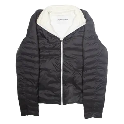 CALVIN KLEIN JEANS Womens Puffer Jacket Black M