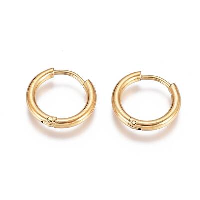 304 Stainless Steel Huggie Hoop Earrings
