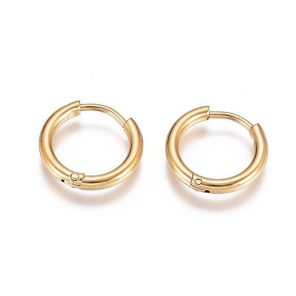 304 Stainless Steel Huggie Hoop Earrings