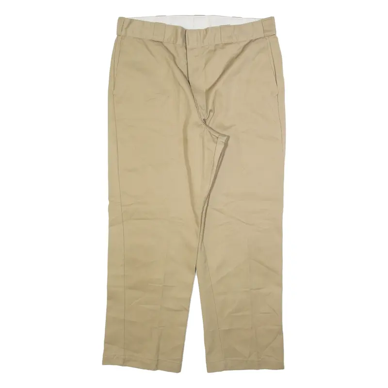 DICKIES Mens Trousers Beige Regular Straight W38 L29