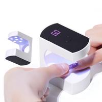Portable Mini LED Nail Light, 1 Count USB Rechargeable LED Lamp with Timer, Quick Drying Gel Nail Lamp for DIY, Nail Art Acc...