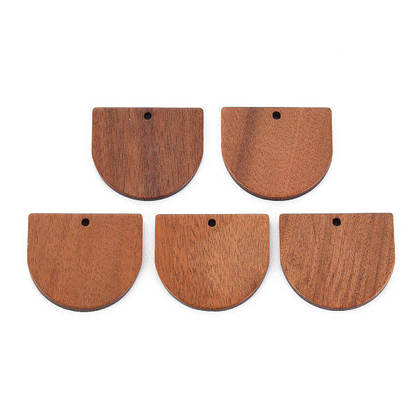 Natural Walnut Wood Pendants
