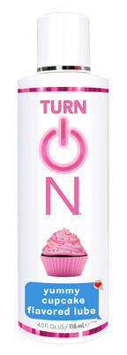 Turn on Yummy Cupcake Flavored Lube - 4 Fl. Oz.