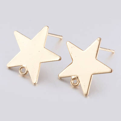 Brass Stud Earring Findings