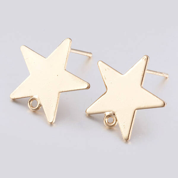 Brass Stud Earring Findings