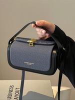 Women's Fashionable Solid Color Crossbody Bag, Large Capacity Shoulder Bag for Daily Used, Casual Trendy Versatile High-quali...