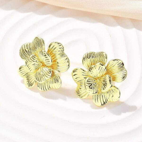 Brass Stud Earrings