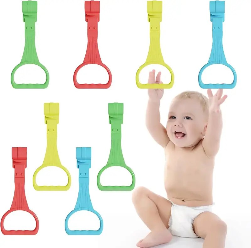 8pcs Baby Pull Ring - Baby Walking Exercise Assist Ring - Baby Crib Stand Ring - Baby Crib Pull Ring - Baby Crib Hanging Ring...
