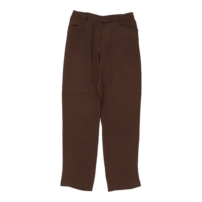 Cheap & Chic Moschino Trousers - 30W UK 12 Brown Viscose Blend | Size: UK 12