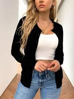 Women's Plain Button Front Cardigan for Women, Casual Long Sleeve Round Neck Knitwear for Fall, Fashion Women's Knit Clothi...