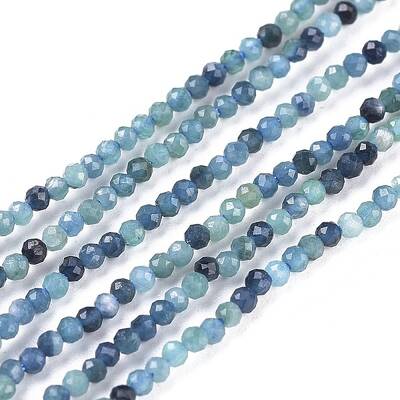 Natural Blue Tourmaline Beads Strand