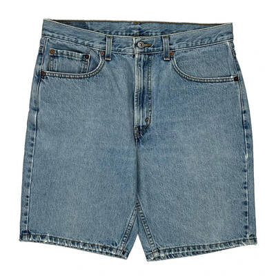 505 Levis Denim Shorts - 34W 9L Light Wash Cotton