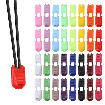 32Pcs 16 Colors Nylon Cord End Clips