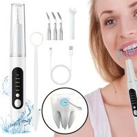 Oral Plaque/Tartar Remover for Teeth, Dental Calculus Remover Teeth Cleaning Kit with LED Light & Adjustable Modes Rechargeab...