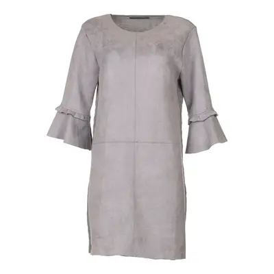 Sandro Ferrone Midi Dress - Large Grey Viscose Blend