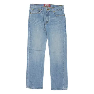 LEVI'S 514 Boys Jeans Blue Regular Straight Stone Wash W29 L29