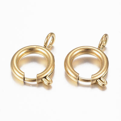Ion Plating(IP) 304 Stainless Steel Spring Ring Clasps