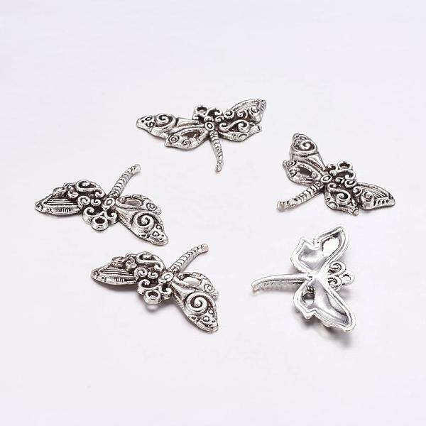 Tibetan Style Alloy Dragonfly Pendants