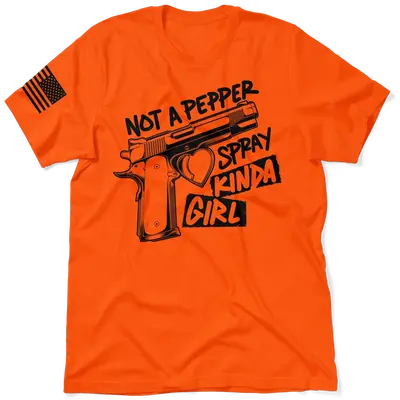 Pepper Spray Kind Of Girl - Safety Yellow T-Shirt