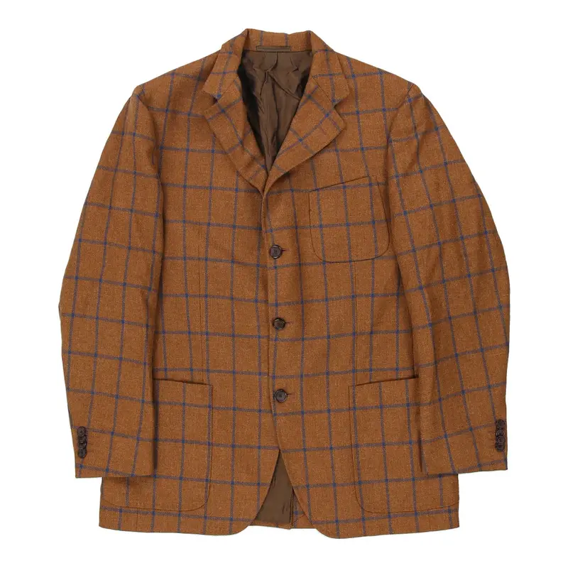 Eredi Chiarini Checked Blazer - XL Brown Wool