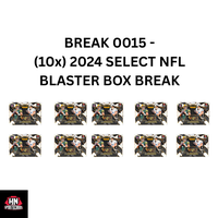 BREAK 0015 - (10x) 2024 Panini Select NFL Blaster Box Break - Pick Your Team (PYT)