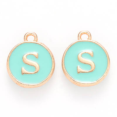 Golden Plated Alloy Enamel Charms