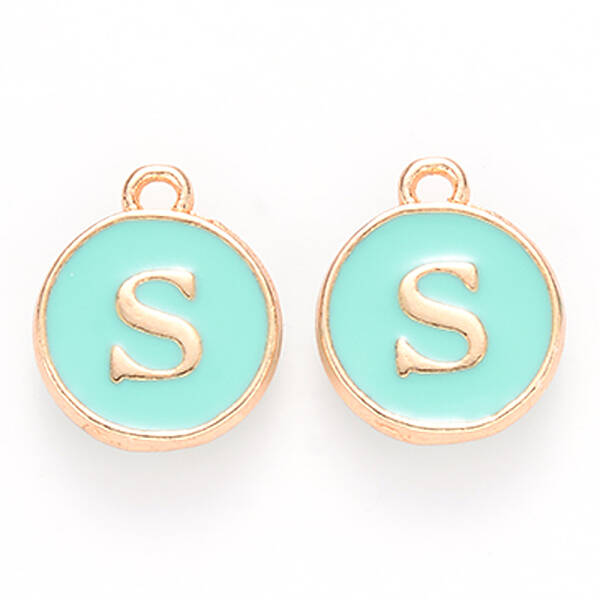 Golden Plated Alloy Enamel Charms