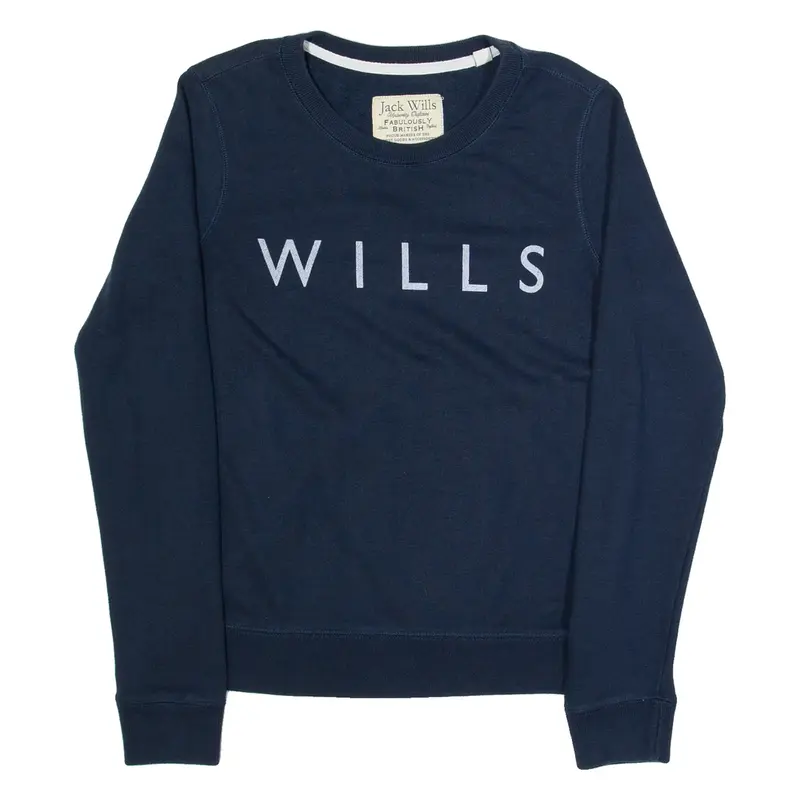 JACK WILLS Womens Sweatshirt Blue UK 6