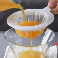 Kitchen Nylon Mesh Strainer, 1 Count 100/200/400 Mesh Fine Mesh Colander, Fine Mesh Strainer Spoon Tools for Soy & Milk & Cof...