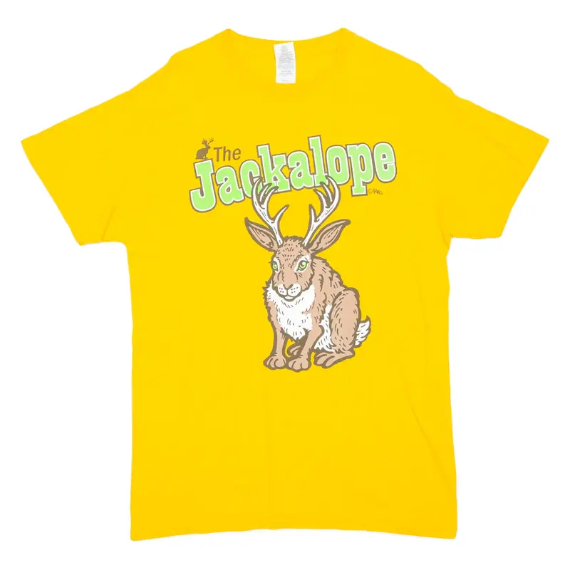 GILDAN Jackalope Mens T-Shirt Orange M